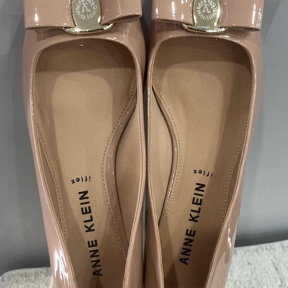 Anne Klein Blush‎ Loafers with Gold Accent